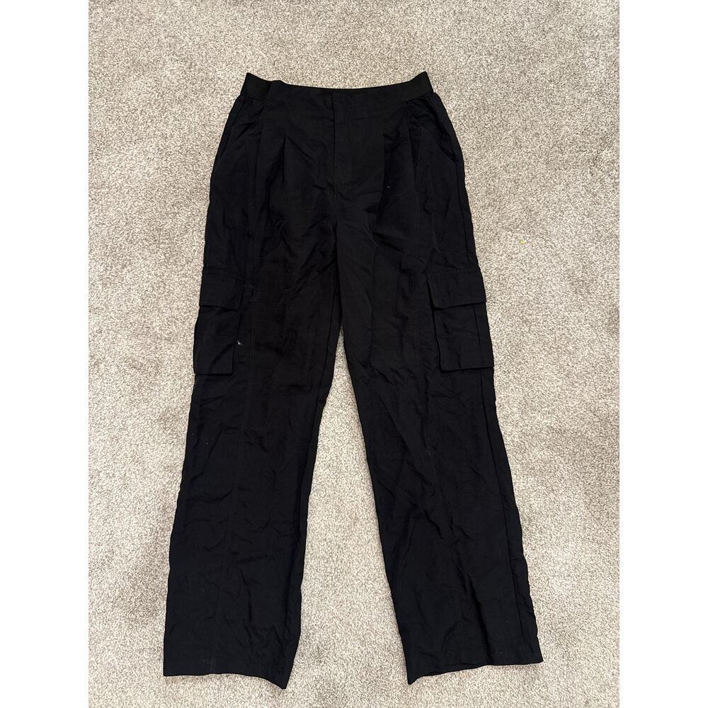 AS Revival Black Cargo Windsuit Parachute Activewear Pants, S